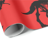 Spezielles Dinosaurier-Skelettpapier Geschenkpapier (Rolleneckpunkt)