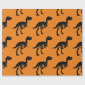 Spezielles Dinosaurier-Skelettpapier Geschenkpapier (Flach)