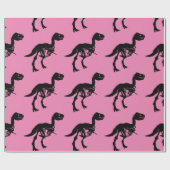 Spezielles Dinosaurier-Skelettpapier Geschenkpapier (Flach)