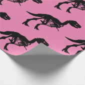 Spezielles Dinosaurier-Skelettpapier Geschenkpapier (Ecke)