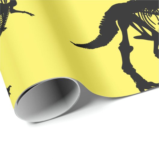 Spezielles Dinosaurier-Skelettpapier Geschenkpapier (Rolleneckpunkt)