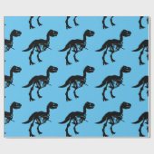 Spezielles Dinosaurier-Skelettpapier Geschenkpapier (Flach)