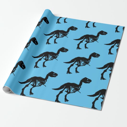 Spezielles Dinosaurier-Skelettpapier Geschenkpapier (Ungerollt)