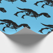 Spezielles Dinosaurier-Skelettpapier Geschenkpapier (Ecke)