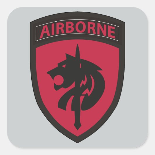 Spezielles Einsatzkommando Afrika Quadratischer Aufkleber (Vorderseite)