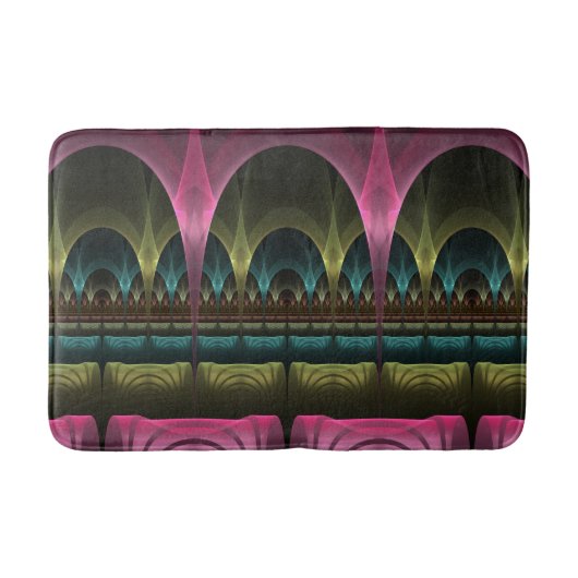 Spezielles Fantasy Patterns Abstraktes farbiges Fr Badematte (Vorderseite)