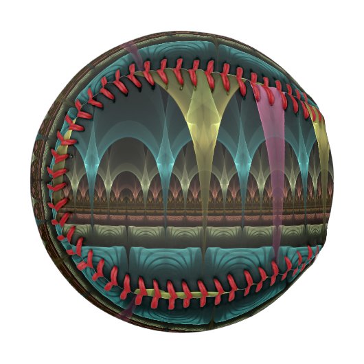 Spezielles Fantasy Patterns Abstraktes farbiges Fr Baseball (Vorderseite Links)
