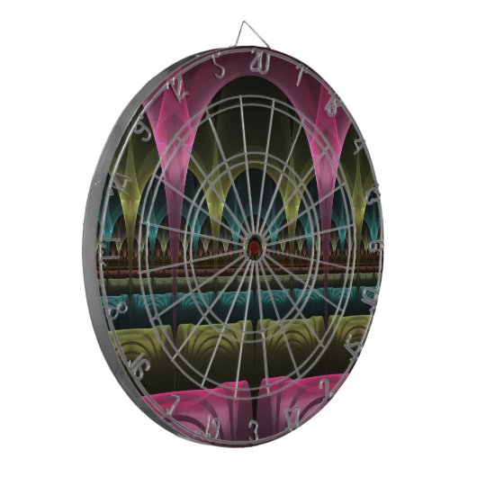 Spezielles Fantasy Patterns Abstraktes farbiges Fr Dartscheibe (Vorderseite Links)