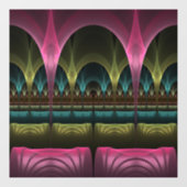 Spezielles Fantasy Patterns Abstraktes farbiges Fr Fensteraufkleber (Blatt)