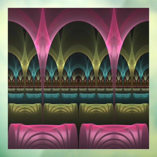 Spezielles Fantasy Patterns Abstraktes farbiges Fr Fensteraufkleber (Blatt 3)