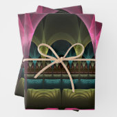 Spezielles Fantasy Patterns Abstraktes farbiges Fr Geschenkpapier Set (Beispiel)