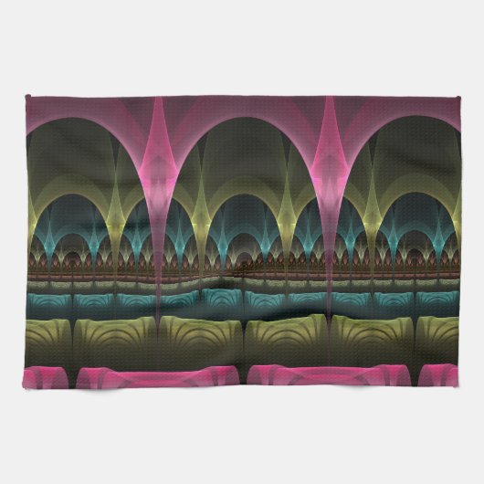 Spezielles Fantasy Patterns Abstraktes farbiges Fr Geschirrtuch (Horizontal)