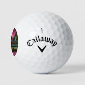 Spezielles Fantasy Patterns Abstraktes farbiges Fr Golfball (Logo)