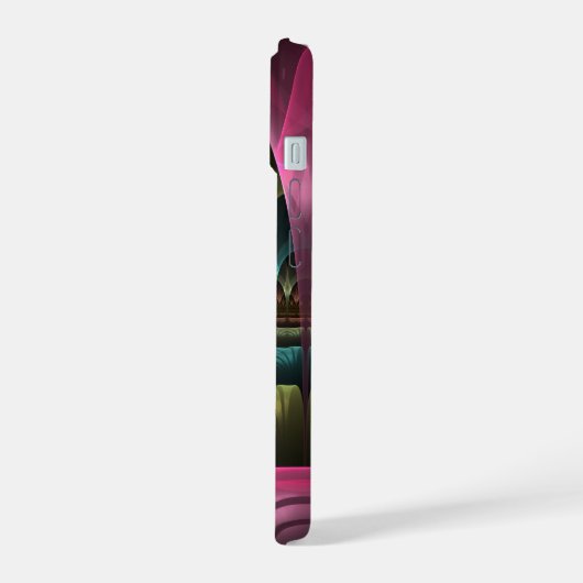 Spezielles Fantasy Patterns Abstraktes farbiges Fr iPhone 15 Hülle (Linke Seite)