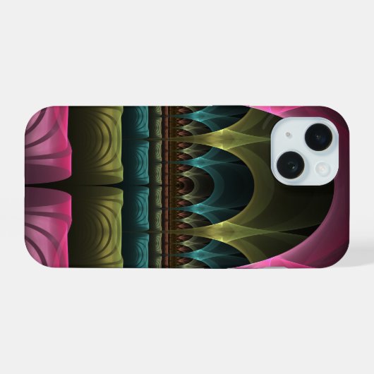 Spezielles Fantasy Patterns Abstraktes farbiges Fr iPhone 15 Hülle (Rückseite (Horizontal))