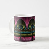 Spezielles Fantasy Patterns Abstraktes farbiges Fr Kaffeetasse (Vorderseite Links)