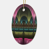 Spezielles Fantasy Patterns Abstraktes farbiges Fr Keramik Ornament (Links)