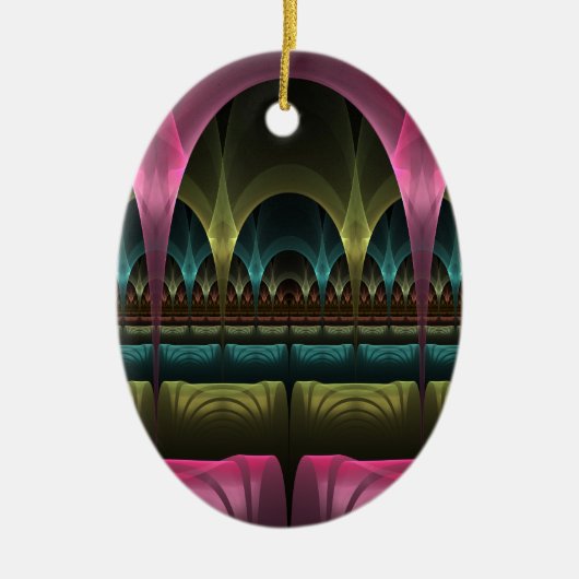 Spezielles Fantasy Patterns Abstraktes farbiges Fr Keramik Ornament (Vorne)