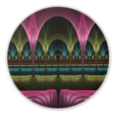 Spezielles Fantasy Patterns Abstraktes farbiges Fr Keramikknauf (Vorderseite)