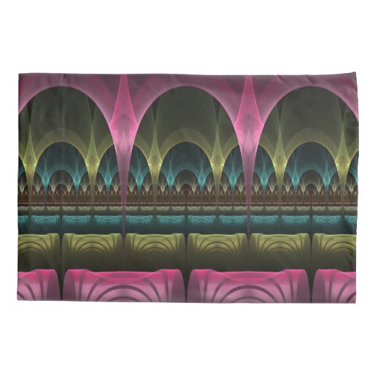 Spezielles Fantasy Patterns Abstraktes farbiges Fr Kissenbezug (Rückseite)