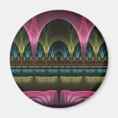 Spezielles Fantasy Patterns Abstraktes farbiges Fr Magnet (Vorne)