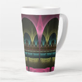 Spezielles Fantasy Patterns Abstraktes farbiges Fr Milchtasse (Rechte Ecke)