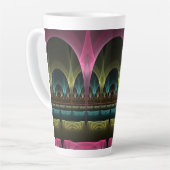 Spezielles Fantasy Patterns Abstraktes farbiges Fr Milchtasse (Linke Ecke)