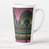 Spezielles Fantasy Patterns Abstraktes farbiges Fr Milchtasse (Rechts)