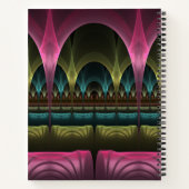 Spezielles Fantasy Patterns Abstraktes farbiges Fr Notizblock (Rückseite)
