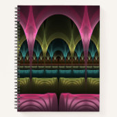 Spezielles Fantasy Patterns Abstraktes farbiges Fr Notizblock (Vorderseite)