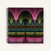 Spezielles Fantasy Patterns Abstraktes farbiges Fr Notizblock (Vorderseite)