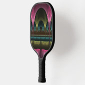 Spezielles Fantasy Patterns Abstraktes farbiges Fr Pickleball Schläger (Links)