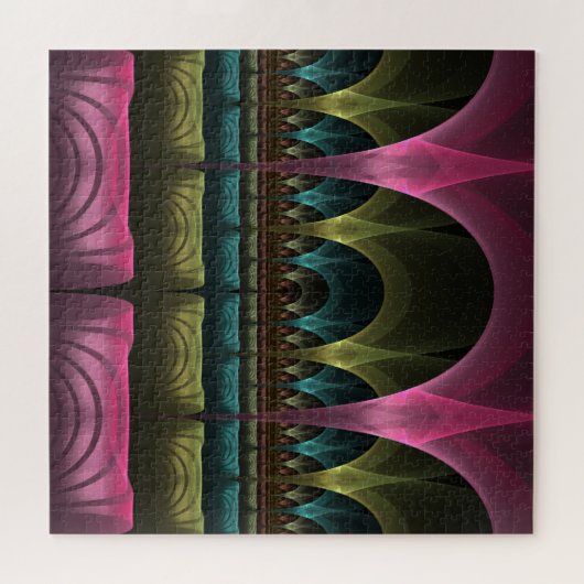 Spezielles Fantasy Patterns Abstraktes farbiges Fr Puzzle (Horizontal)