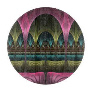 Spezielles Fantasy Patterns Abstraktes farbiges Fr Schneidebrett