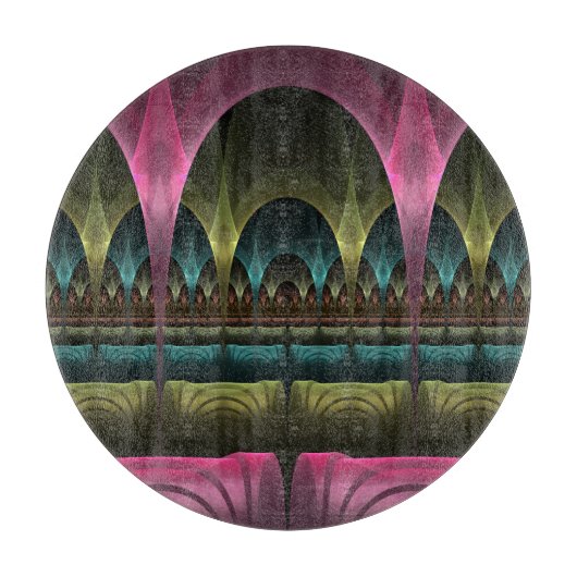Spezielles Fantasy Patterns Abstraktes farbiges Fr Schneidebrett (Vorderseite)