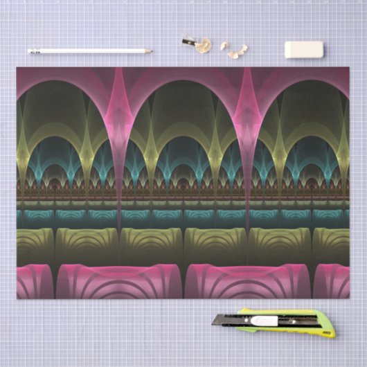 Spezielles Fantasy Patterns Abstraktes farbiges Fr Seidenpapier (Handwerk)