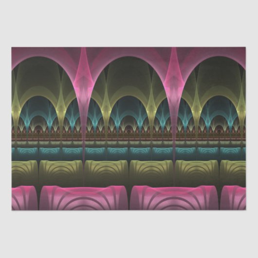 Spezielles Fantasy Patterns Abstraktes farbiges Fr Seidenpapier (Vorderseite)