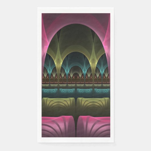 Spezielles Fantasy Patterns Abstraktes farbiges Fr Serviette (Vorderseite)