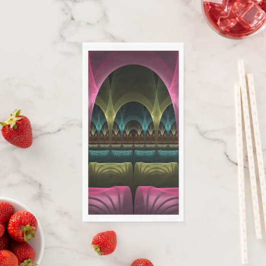 Spezielles Fantasy Patterns Abstraktes farbiges Fr Serviette (Beispiel)