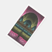 Spezielles Fantasy Patterns Abstraktes farbiges Fr Serviette (Ecke)