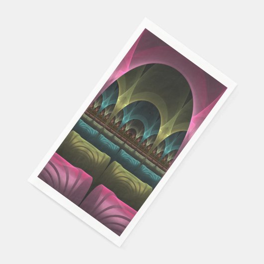 Spezielles Fantasy Patterns Abstraktes farbiges Fr Serviette (Ecke)