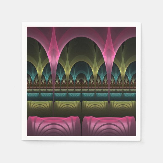 Spezielles Fantasy Patterns Abstraktes farbiges Fr Serviette (Vorderseite)