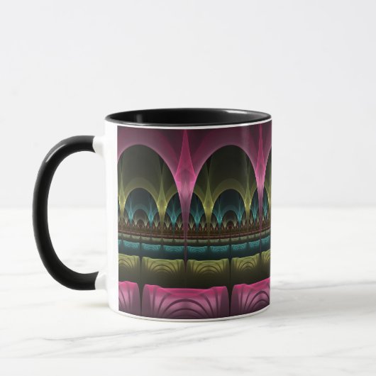 Spezielles Fantasy Patterns Abstraktes farbiges Fr Tasse (Links)
