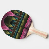 Spezielles Fantasy Patterns Abstraktes farbiges Fr Tischtennis Schläger (Seitenansicht)