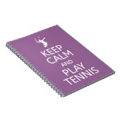 Spezielles Farbheft behalt Calm & Play Tennis Notizblock (Rechte Seite)