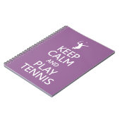 Spezielles Farbheft behalt Calm & Play Tennis Notizblock (Linke Seite)