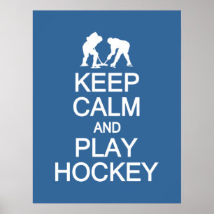 Spezielles Farbposter von Calm & Play Hockey behal Poster
