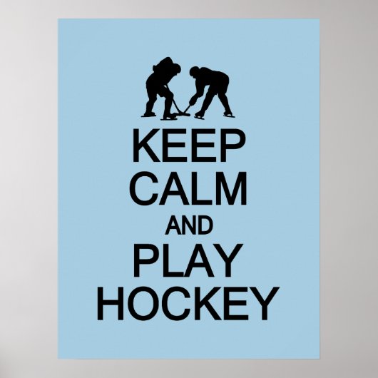 Spezielles Farbposter von Calm & Play Hockey behal Poster (Vorne)