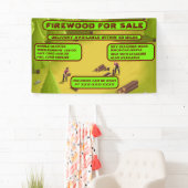 Spezielles Firewood für den Verkauf personalisiere Banner (Insitu)