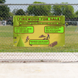 Spezielles Firewood für den Verkauf personalisiere Banner